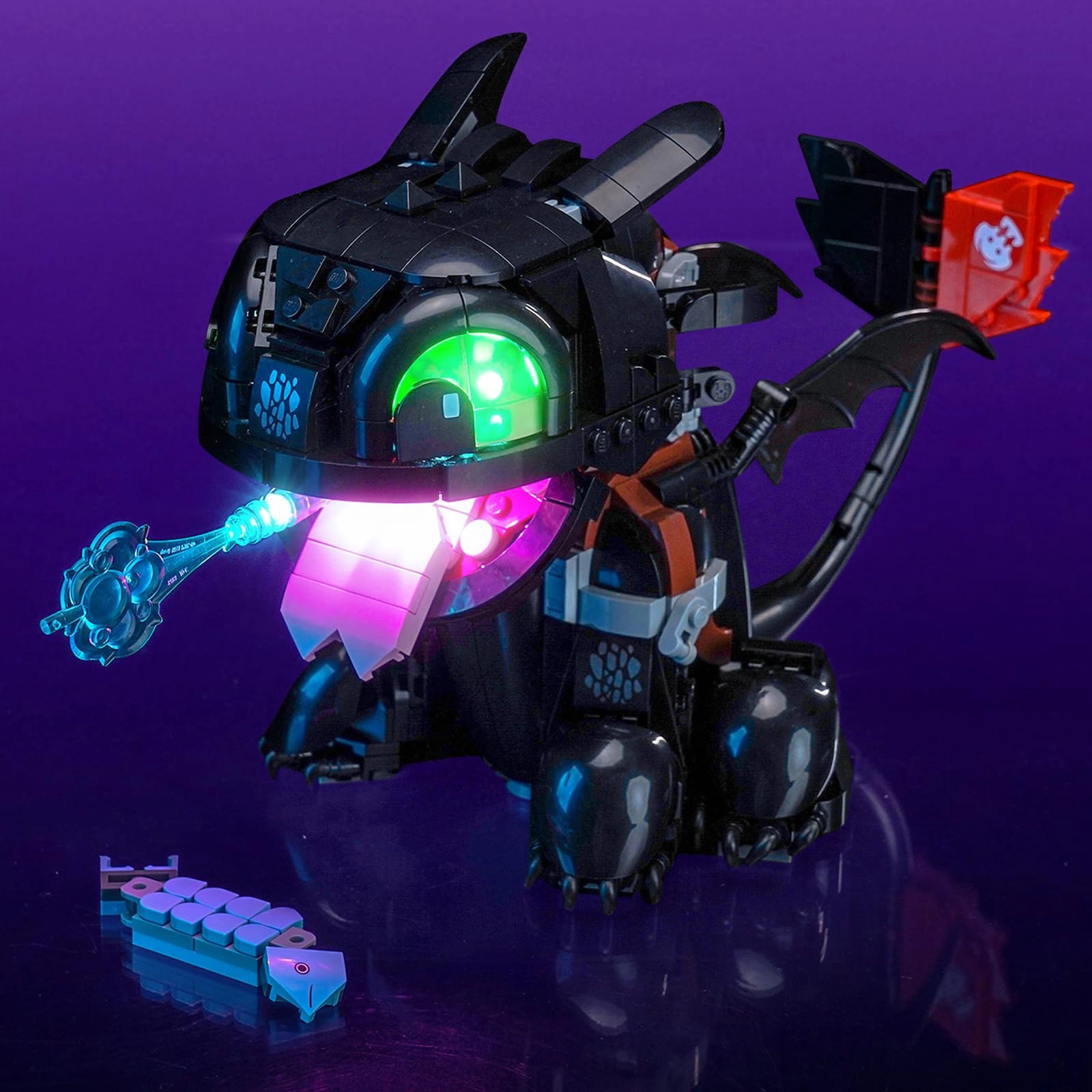 LocoLee Light kit for LEGO How to Train Your Dragon: Toothless 10375 - Plastic 1 less than 5V