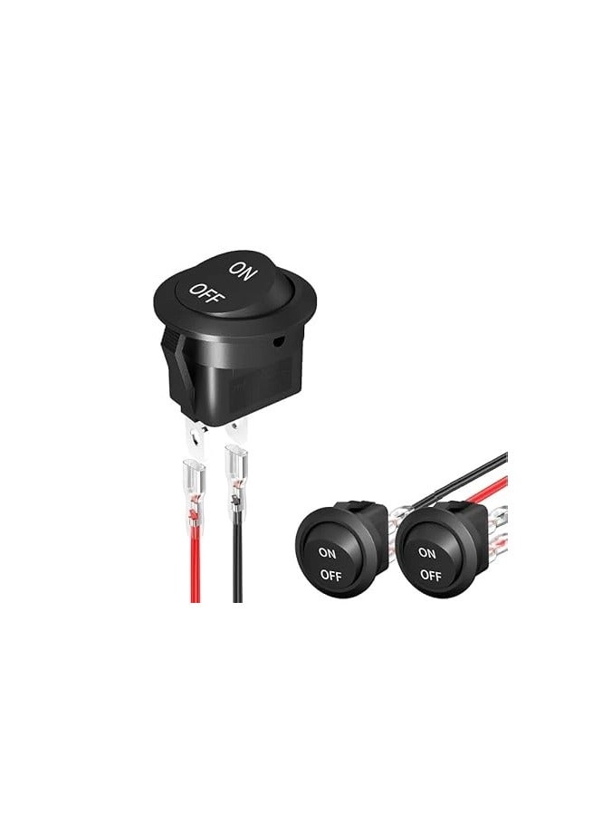 KCD1 Round Rocker Switch - Single Pole Single Throw SPST