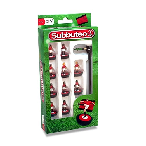 Subbuteo Player Set - 10 players Red/White/Black