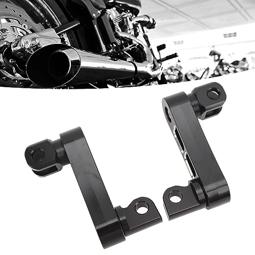 Foot Peg Highway Bracket - 360 Degree Adjustable Aluminum Black White