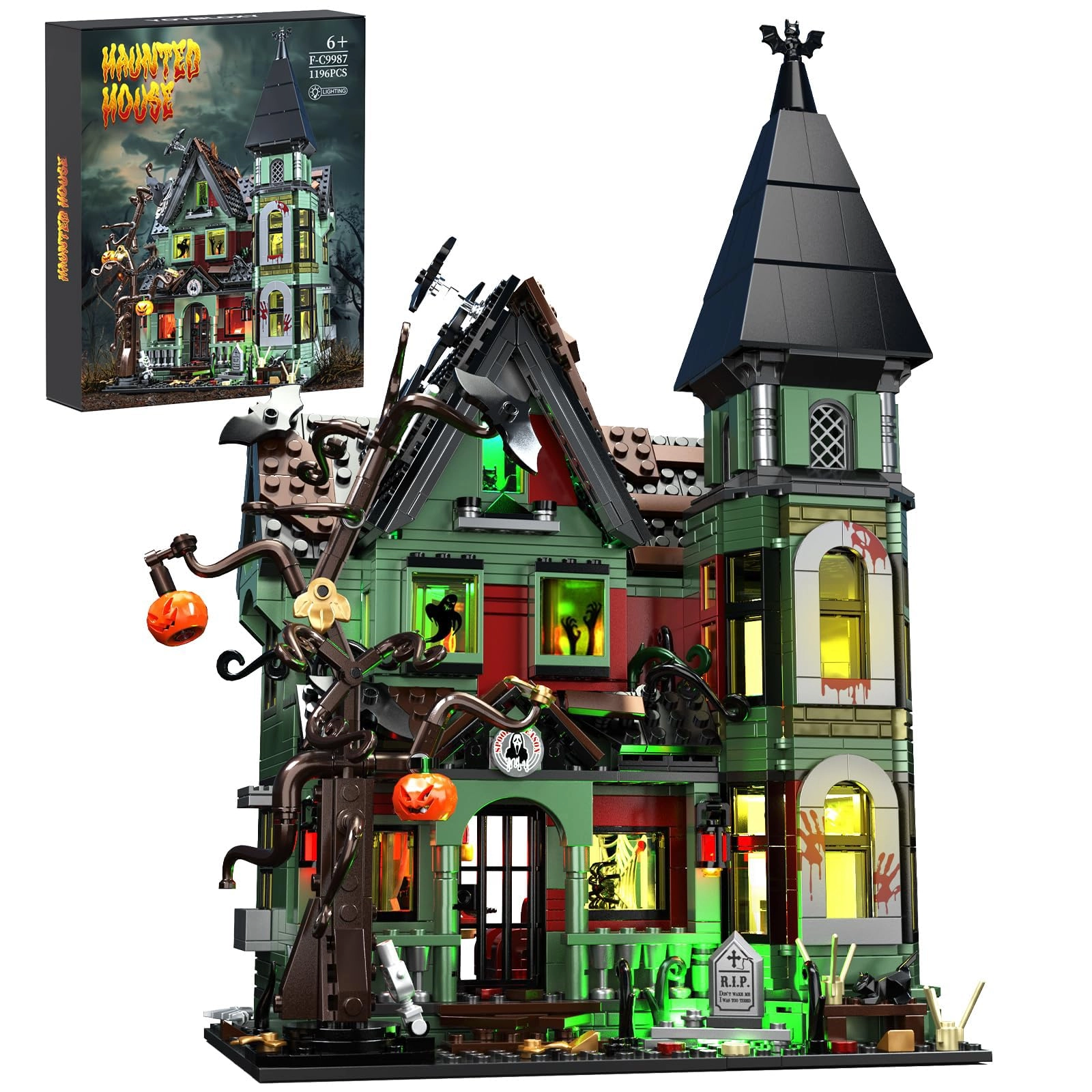 iATOM Haunted House Building Set - 1196pcs