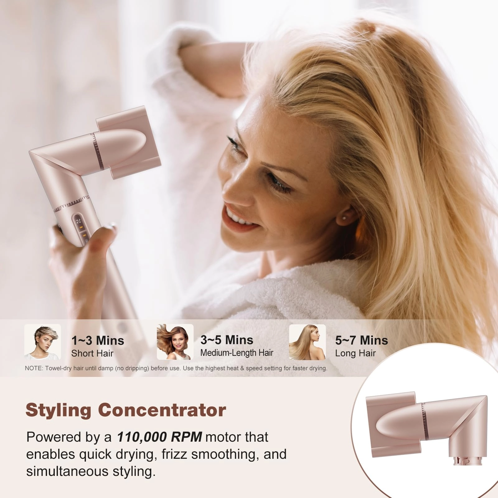TD-2301U - 7-in-1 Hot Air Styler