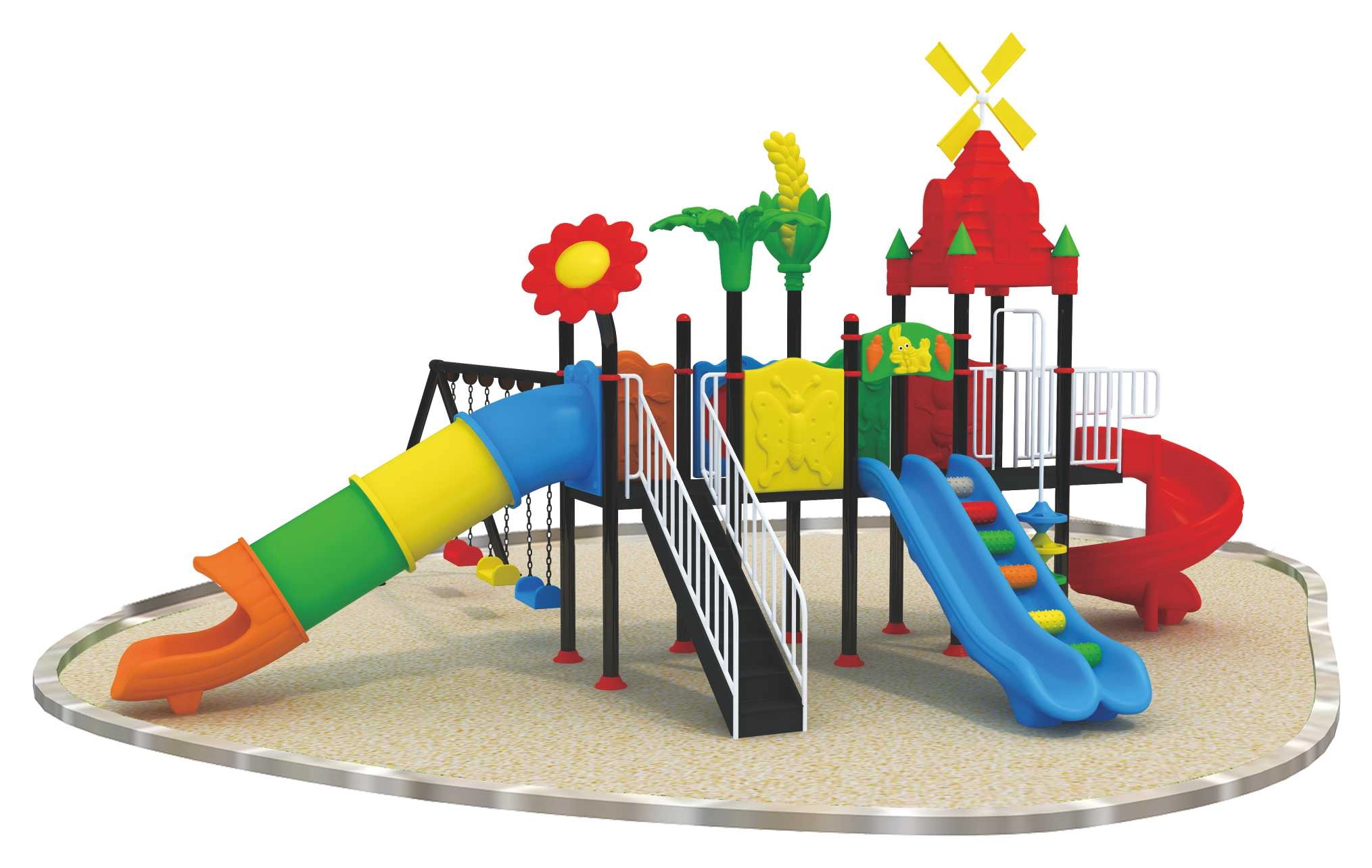 RW-12025 - 760×610×340cm Playground Set