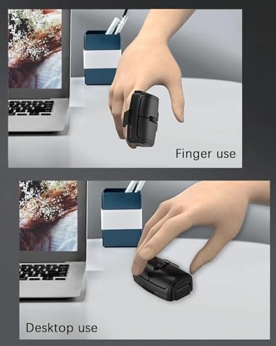 Wireless Finger Mouse - trackball mouse Bluetooth 5.0 & 2.4GHz