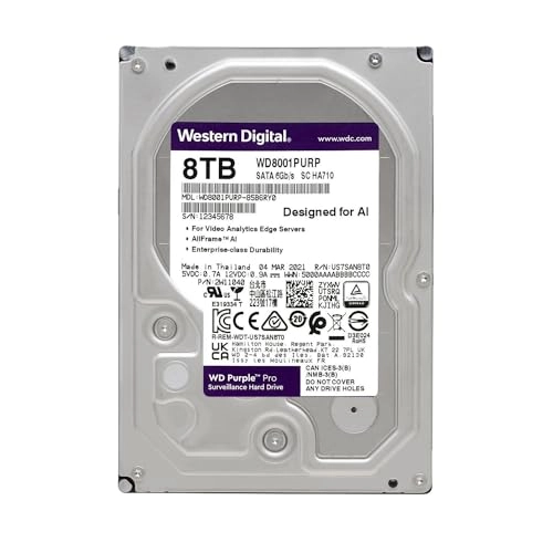 Purple Pro 3.5" 256MB SATA 6Gb/s (WD8002PURP-SPC9JY0) - 8TB