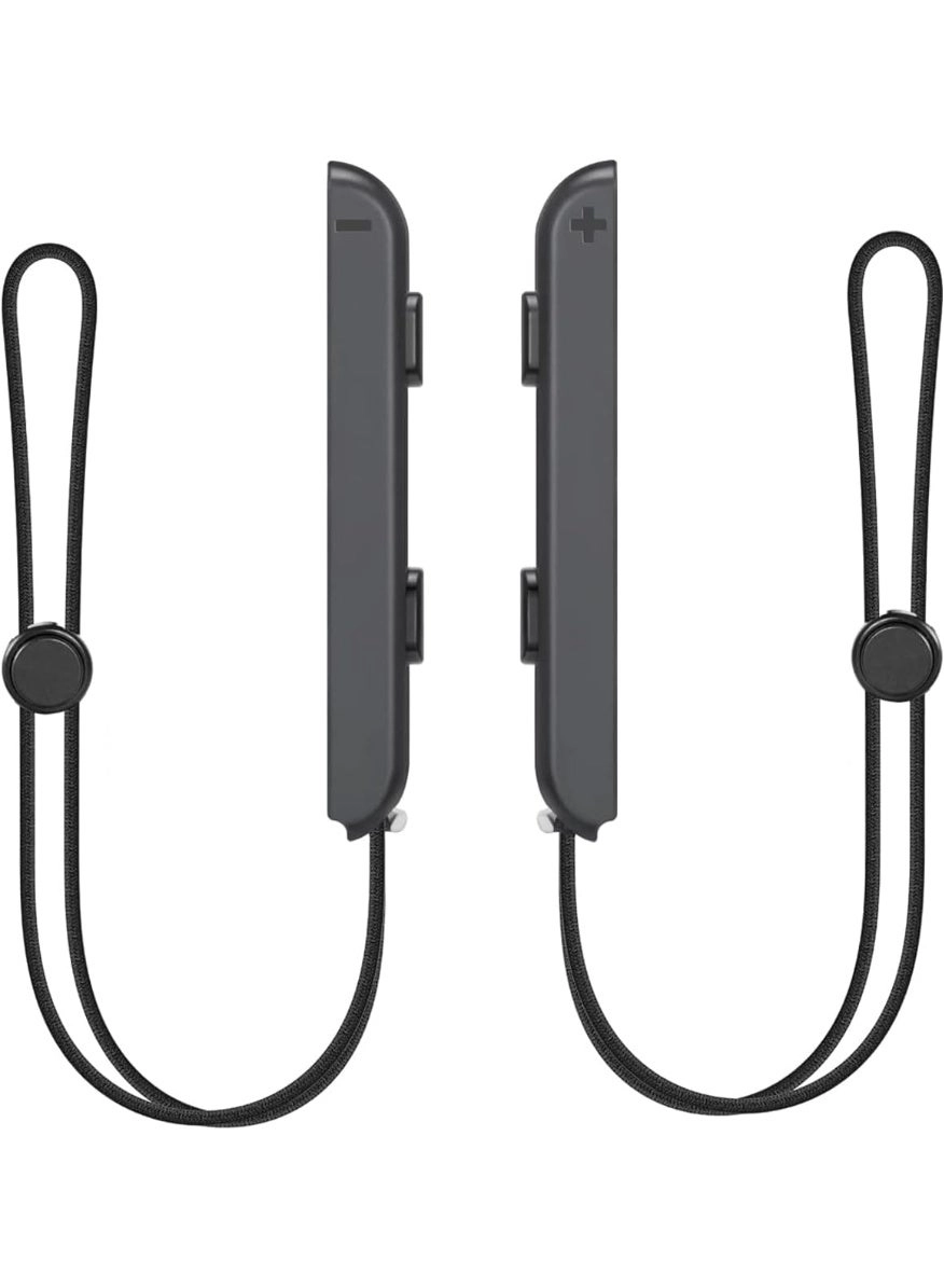 Bukela Joystick Wrist Strap - 2pcs Black for Switch Joy-Con