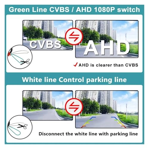 Car Rear View Reverse Camera - Night vision Wire 1080P