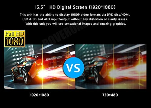 Flip Down Unit - 13.3 Inches