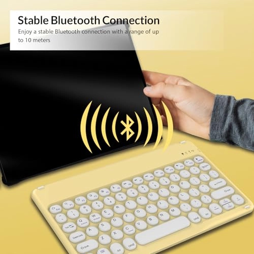 Wireless Bluetooth Rechargeable Keyboard - QWERTY Bluetooth