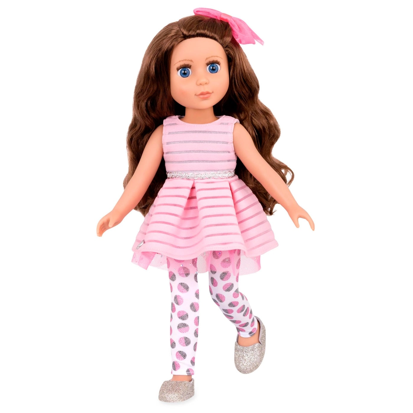 Bluebell Fashion Doll - 14Inch Brown Hair Blue Eyes Ages 3+
