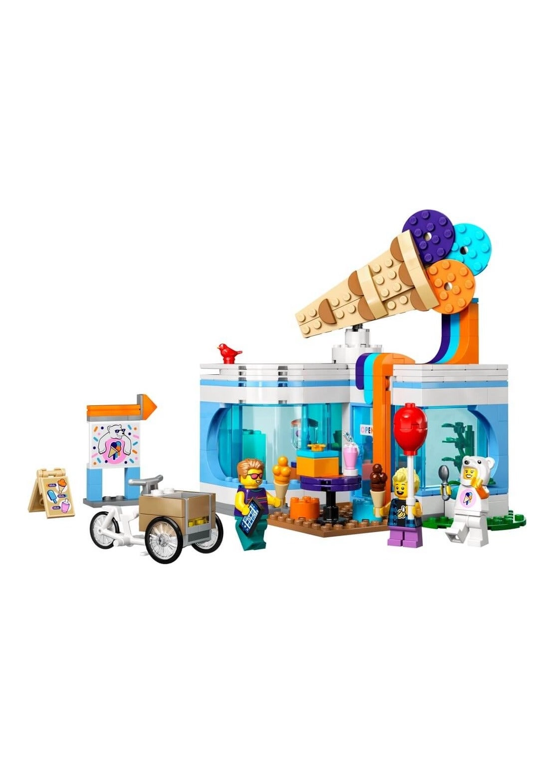 City Ice-Cream Shop (60363) - Cart Bike 3 Minifigures