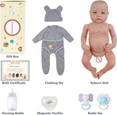 Reborn Baby Doll - 18 Inches Vinyl Boy Ages 3+