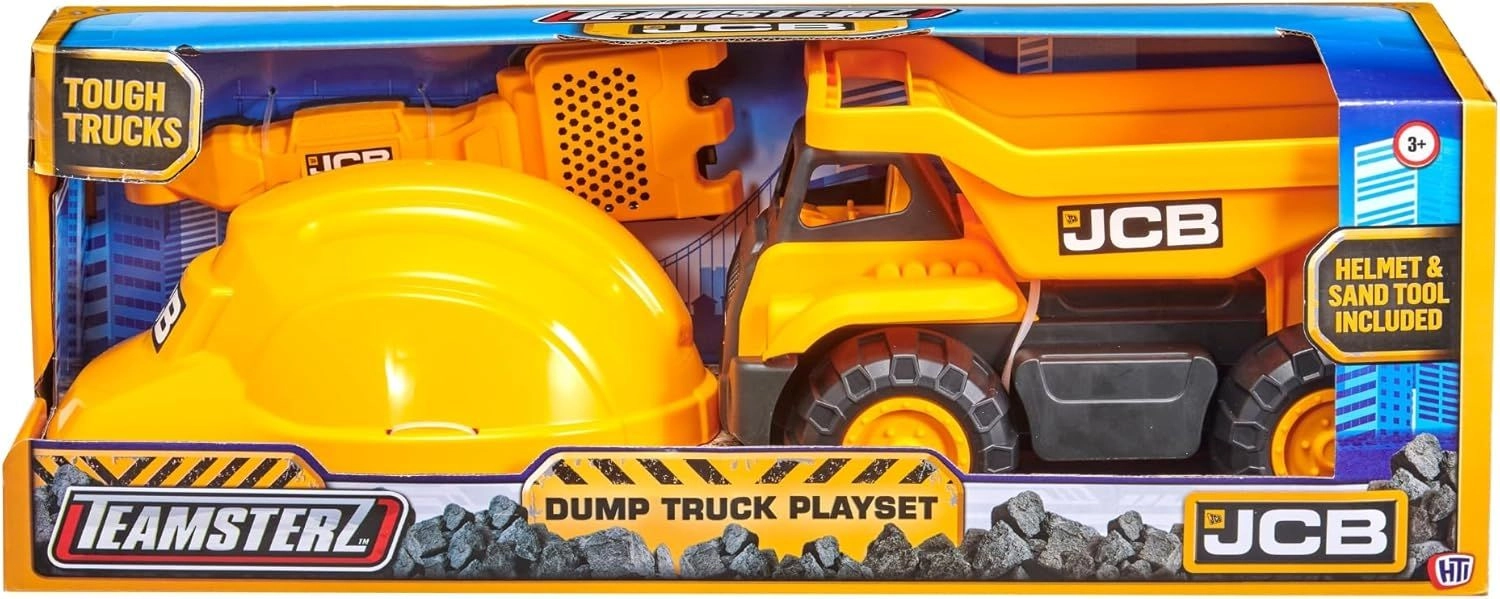 Teamsterz JCB Dump Truck - 10inch Sand Tool Helmet