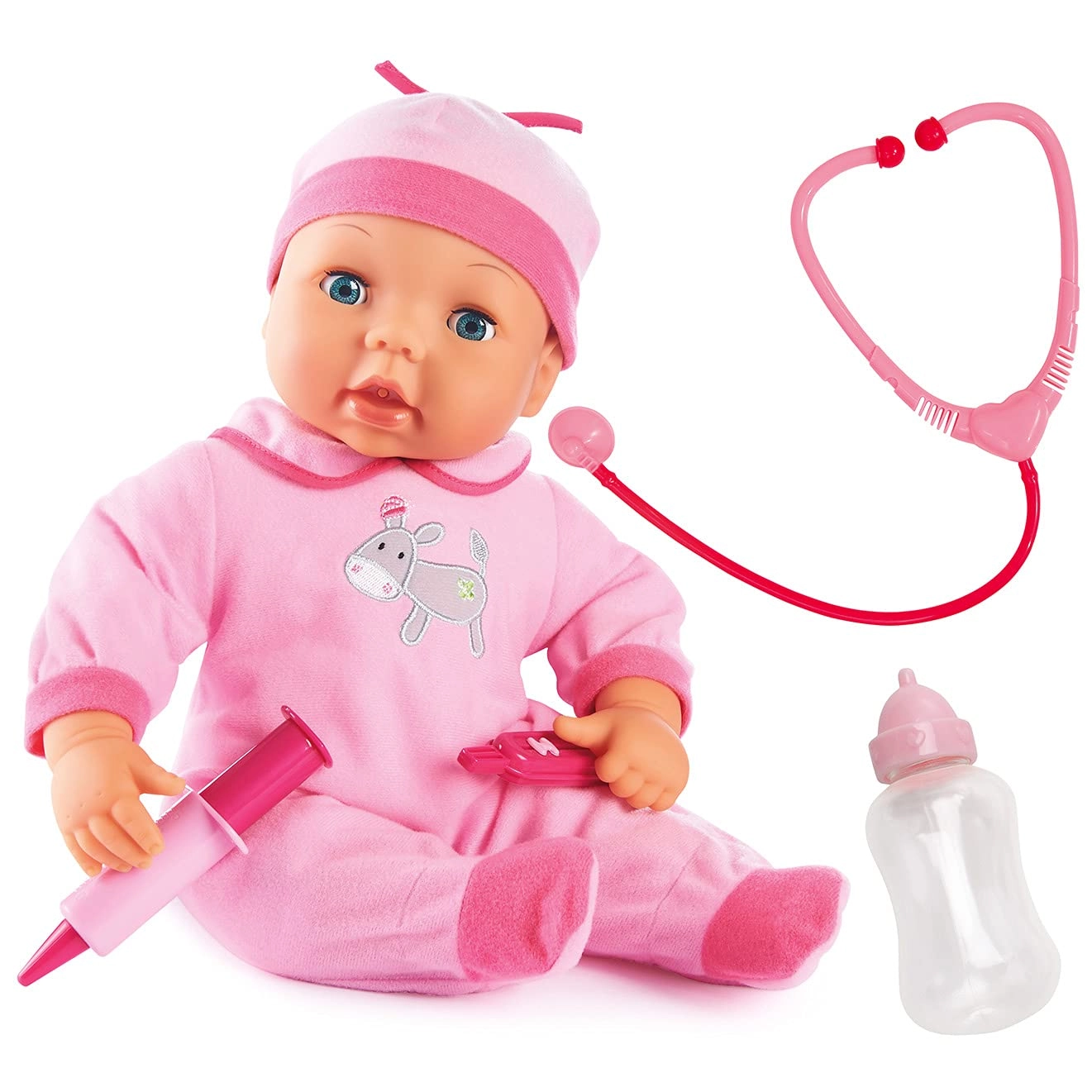 Bayer Design Interactive Doctor Baby Doll Set - 38 cm Pink