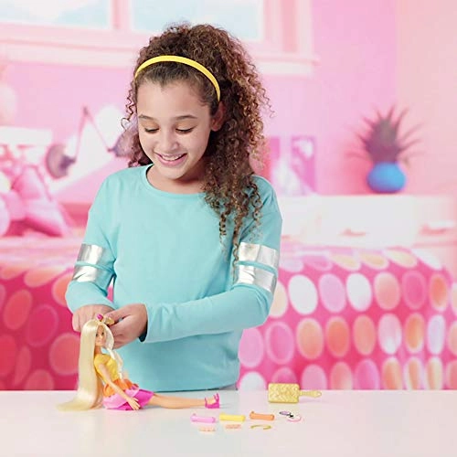Barbie Ultimate Curls - Blonde Hairstyling Playset No-Heat Curling Tools
