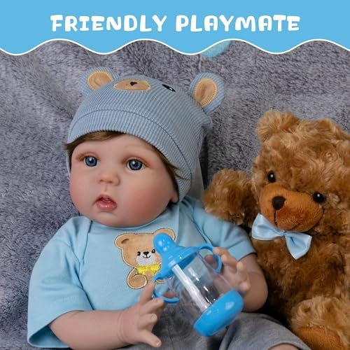 Dan Reborn Baby Doll - 22-Inch Soft Cloth Body Ages 3+