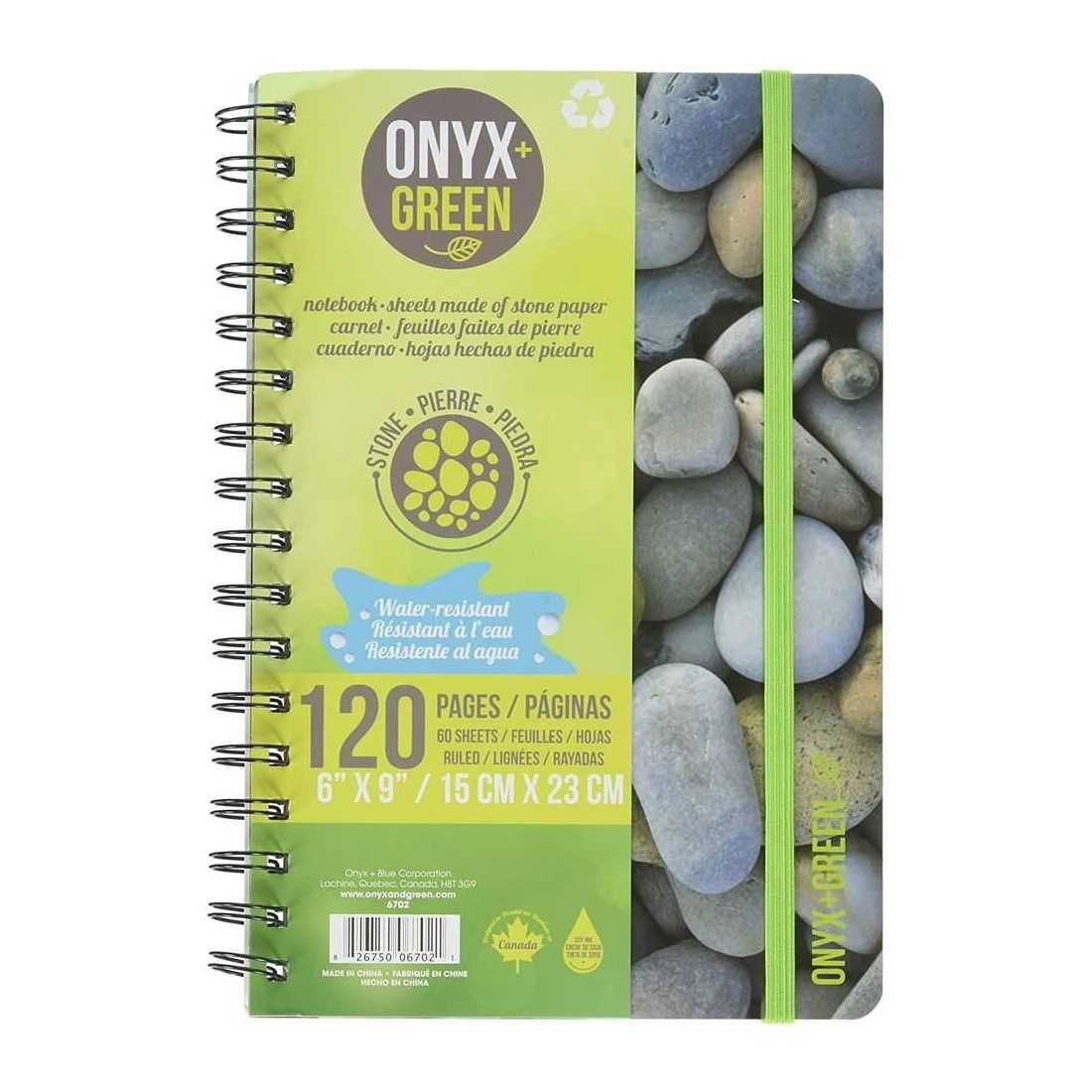 ONYX+ GREEN Notebook Hardcover - Lined 60 Sheets
