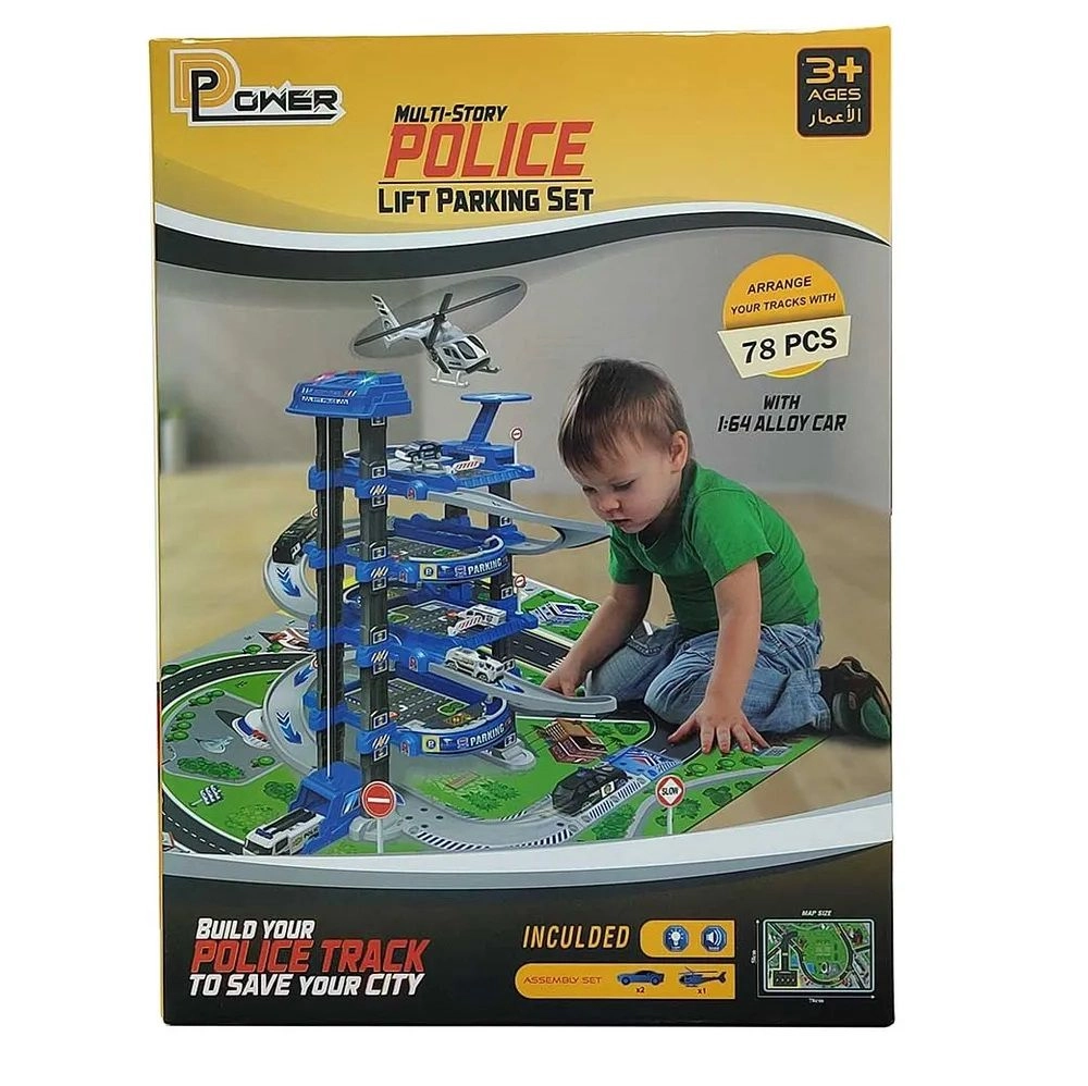 4 Level Police Station Lift Parking - Police 78 pcs