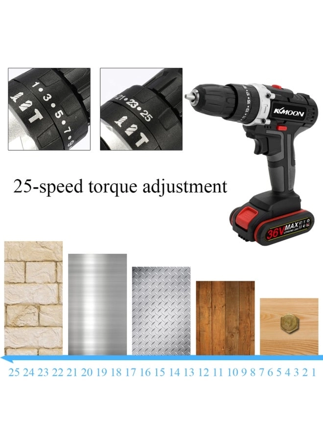 Multifunctional Electric Drill - 36V Black