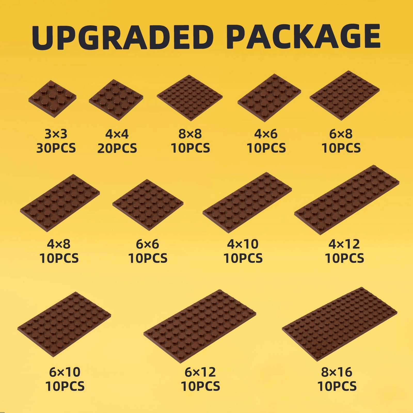 Small Building Plates - Plastic Small Flat Baseplates 150