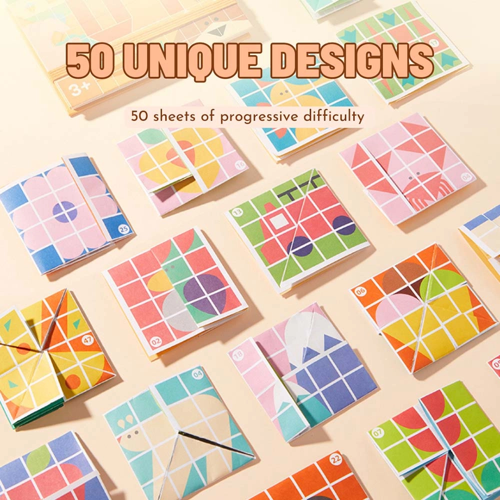 Origami Board Game - Level 3 50 diverse play sheets