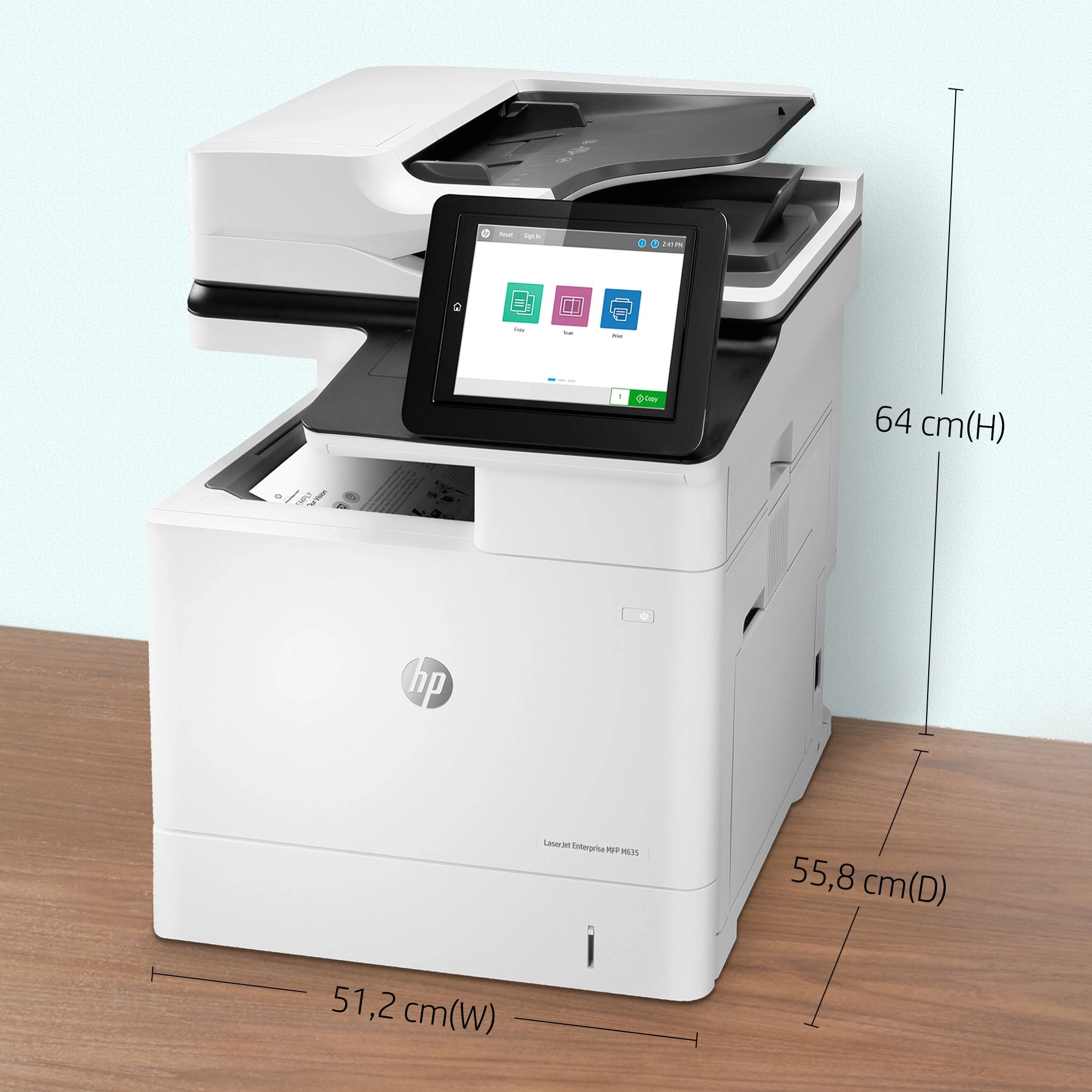 LaserJet Enterprise MFP M635h - White/Black