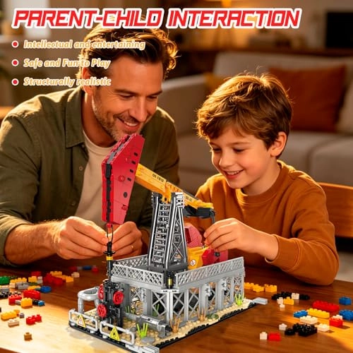 Oil Pumping Machine Building Set - 666 pcs for ages 3+