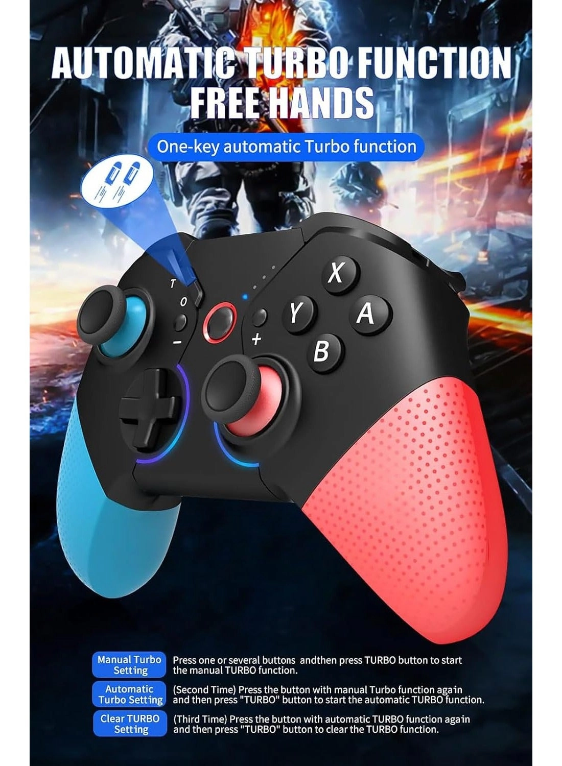 JOY-04 - Blue & Green Nintendo Switch