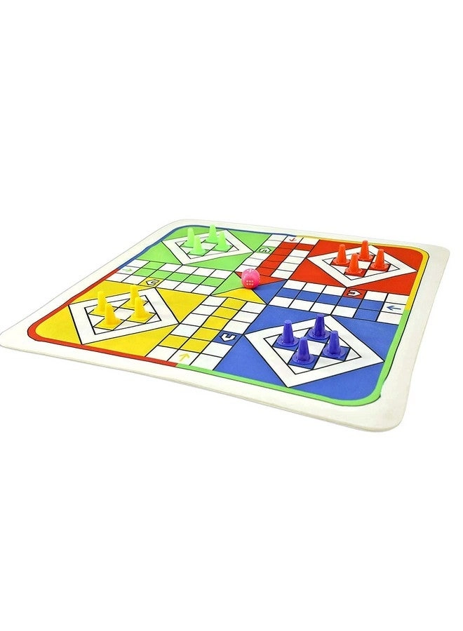 Jumbo 3 in 1 Ludo Snake & Ladder Play Mat - Reversible Anti-Skid