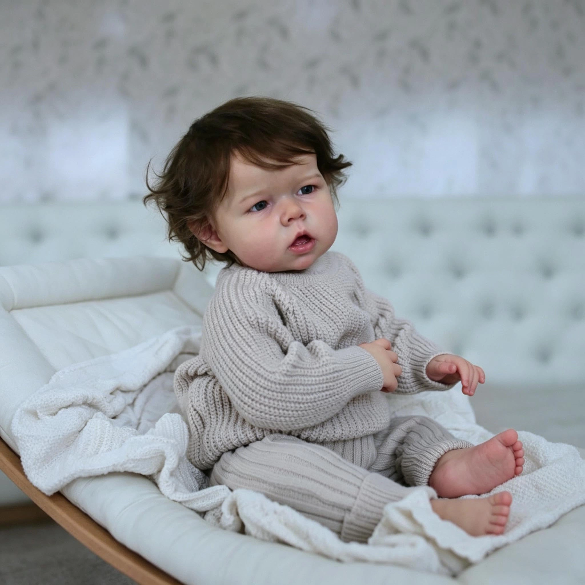 Liam Reborn Baby Doll - 20 inch Vinyl Boy Blonde Hair Ages 3+