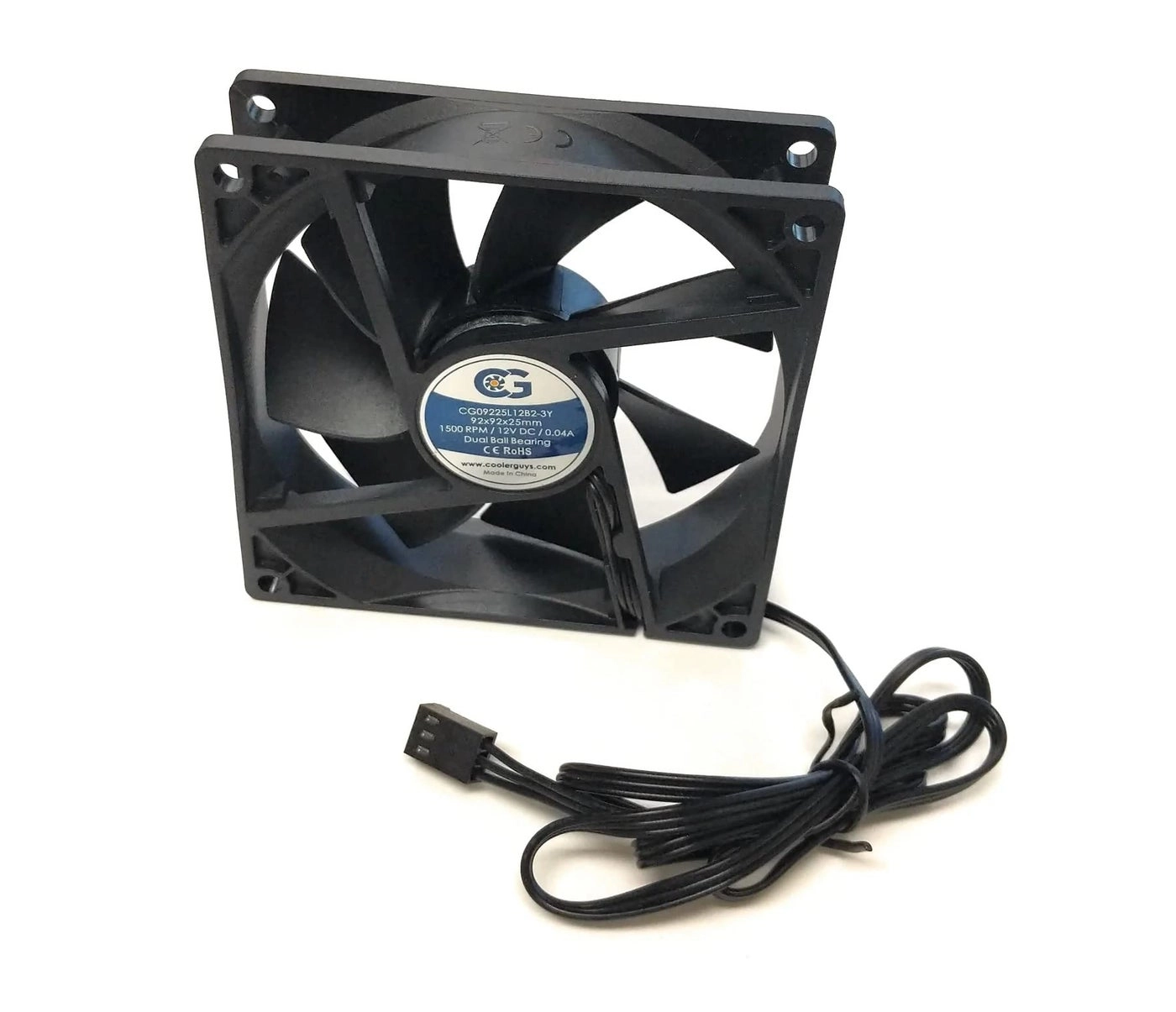 Coolerguys Dual Ball Bearing Fan - Dual 92x25mm
