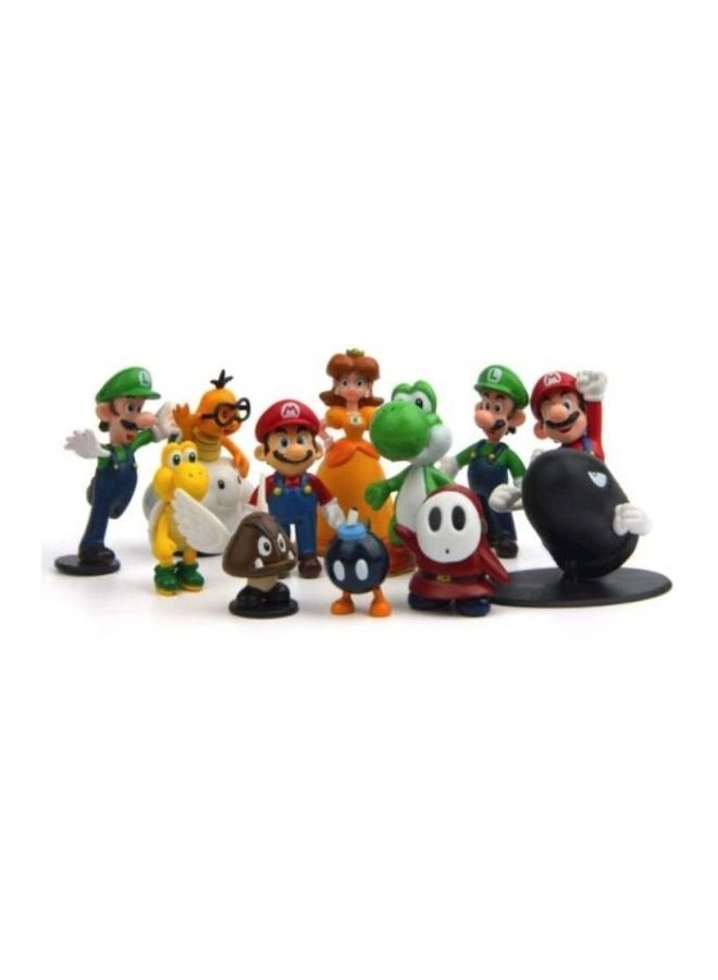 Mario - 12 pcs + Super Mary + Princess + Turtle + Mushroom + Orangutan