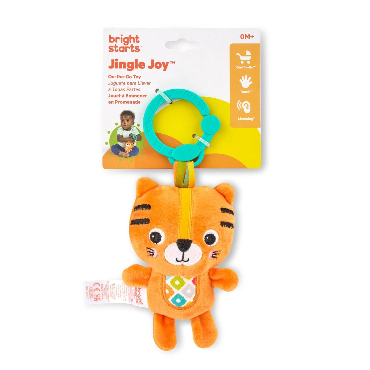 Bright Starts On The Go Jingle Plush Peg - 0 - 36 months