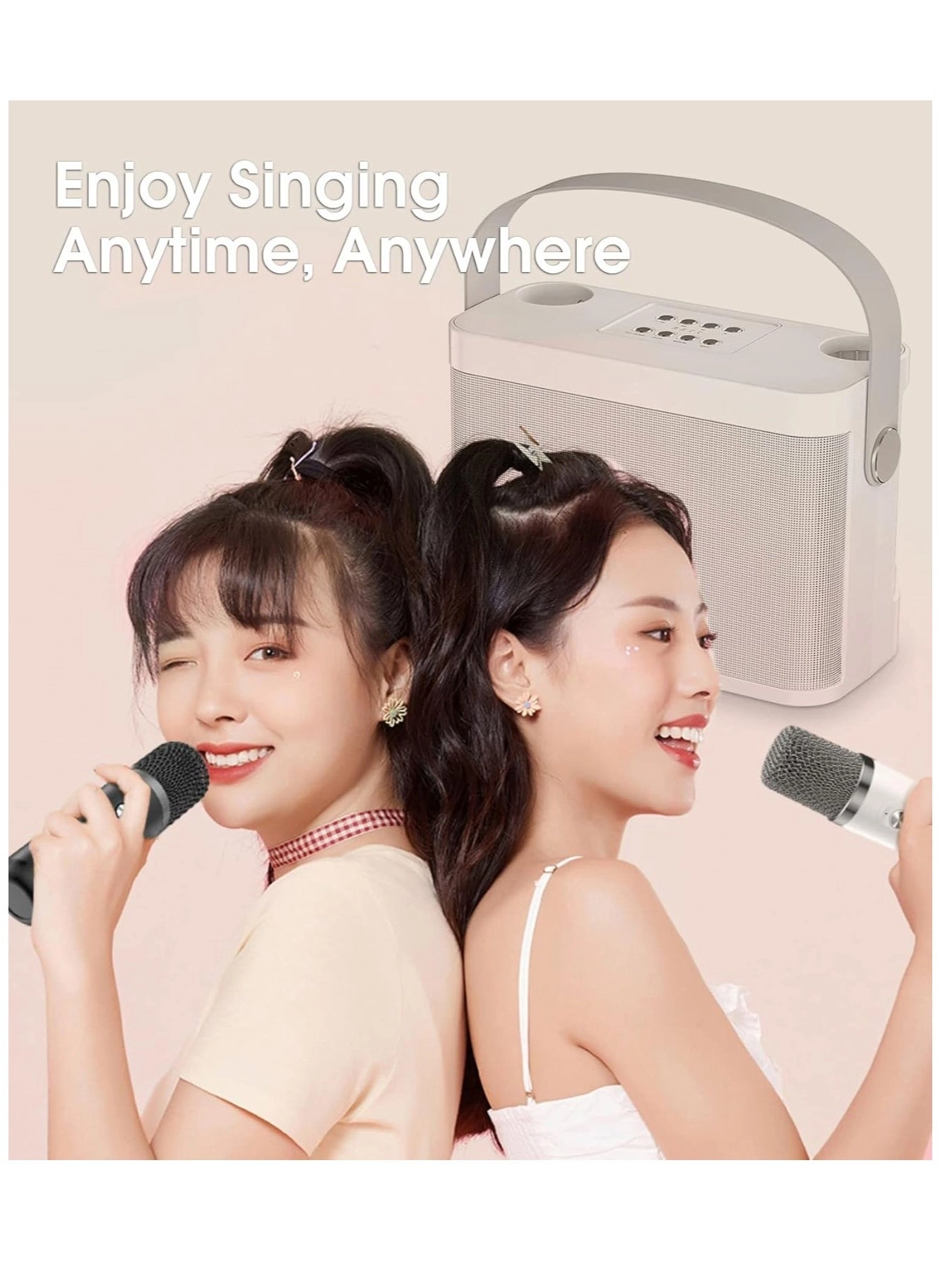 Karaoke Machine - 2 Wireless Microphones