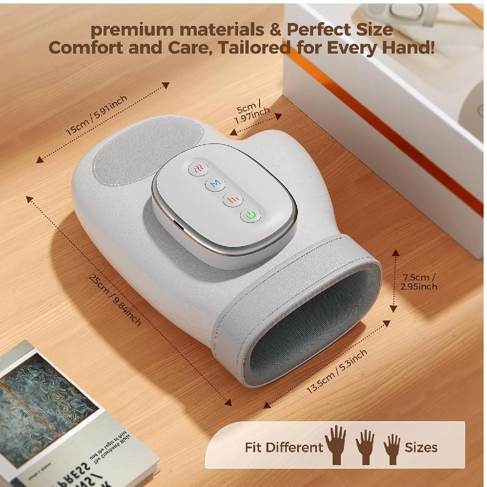 Hand Massager - Heat Compression 3 Modes 5 Intensities
