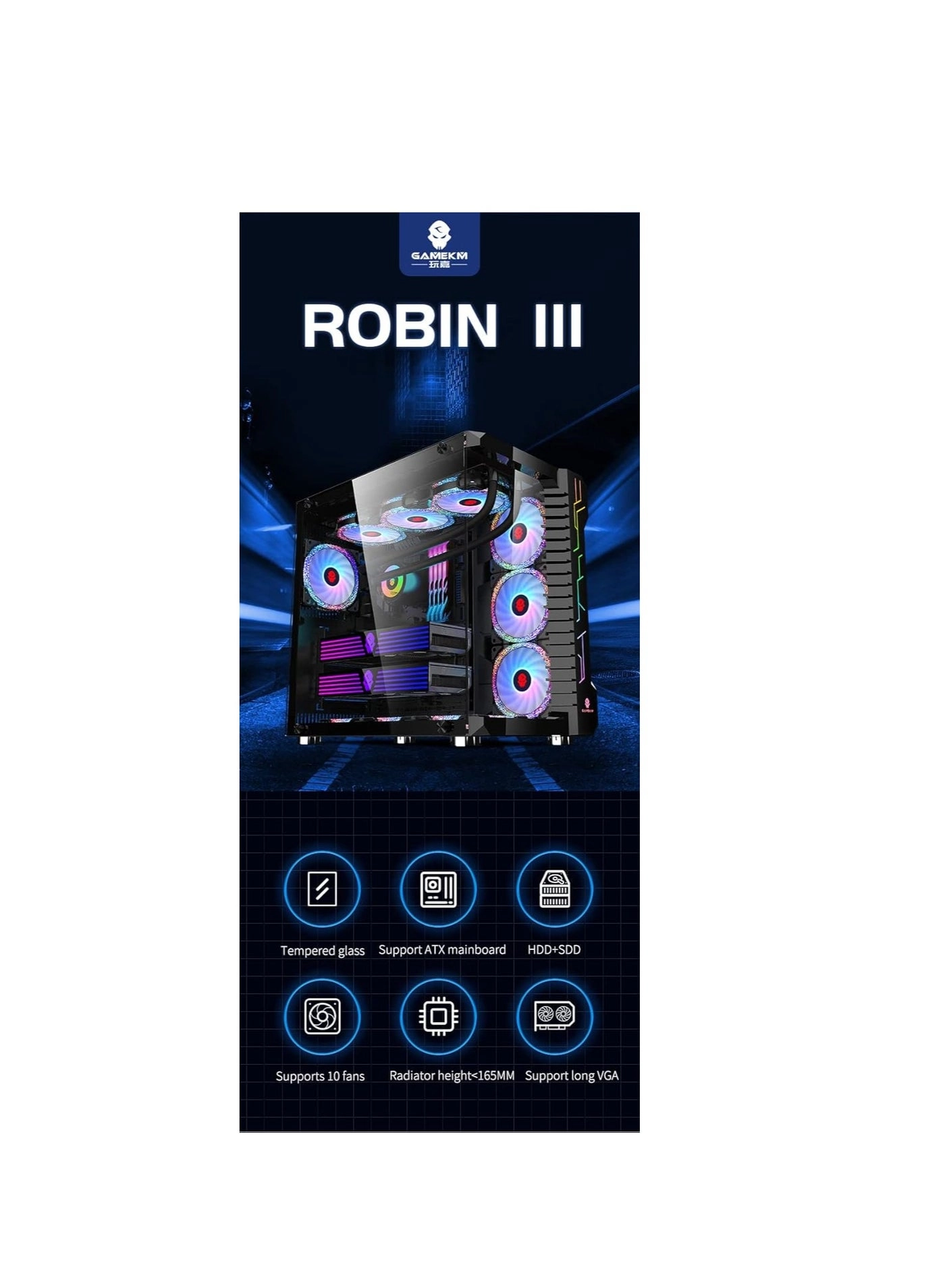 ROBIN 2 PLUS - Tempered Glass Full ATX