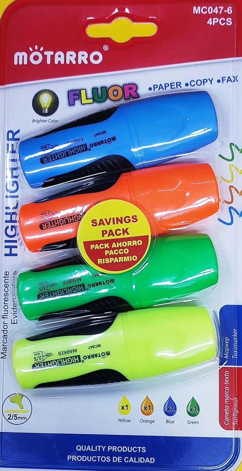 AL ARQAM LLC Mini TextMarkers - Pastel and Fluorescent Colours