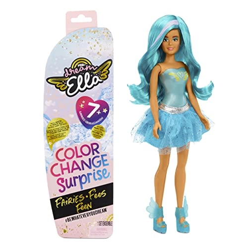 Aria Fairy Doll - Color Change 11.5 Inches Blue Outfit Ages 3+