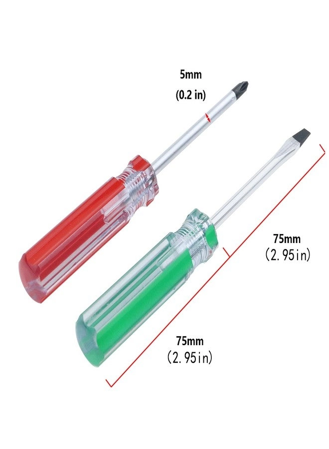 Magnetic Screwdriver Slotted and Phillips Screwdriver (2 Pcs)