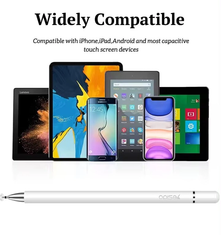 ST02 - 2 in 1 capacitive active universal stylus