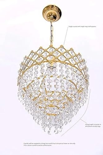 Chandelier Ceiling Light - 250mm Gold