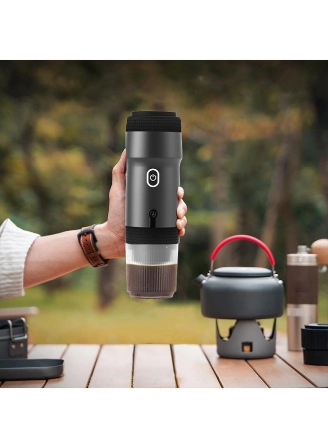 Portable Coffee Maker - Manual Battery Powered Ground Coffee & Nespresso-compatible