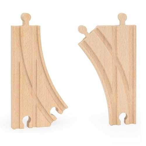 Short Curved Switching Track Set - 2-Pieces