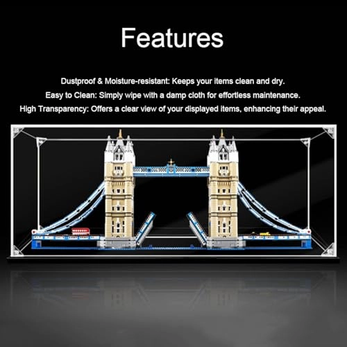 Acrylic Display Case for LEGO 10214 Bridge