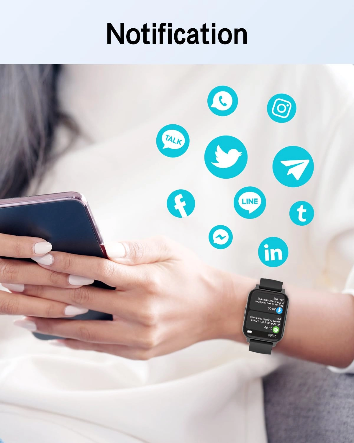 Smart Fitness Watch - 1.85"