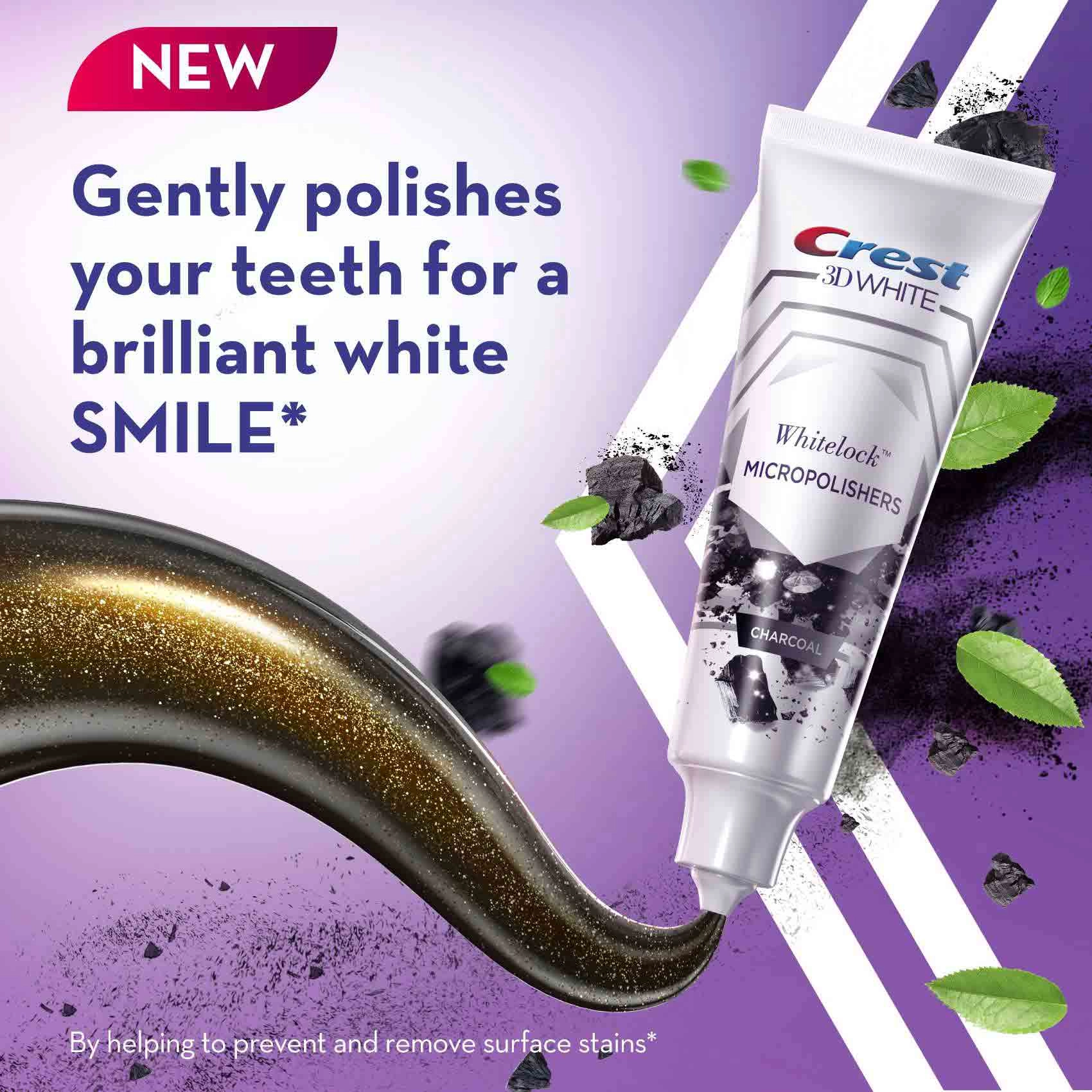 3D White Whitelock Charcoal Fresh Mint Toothpaste 88ml