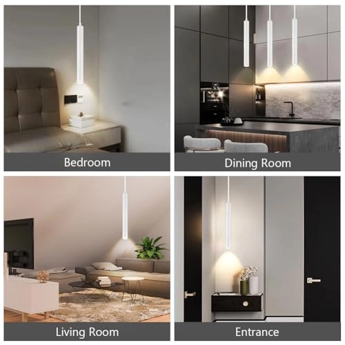 LED Cylinder Pendant Light - 200cm