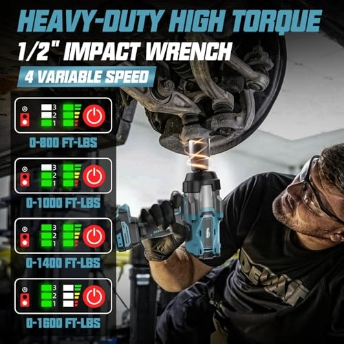Cordless Impact Wrench - 2200N.m 1/2"