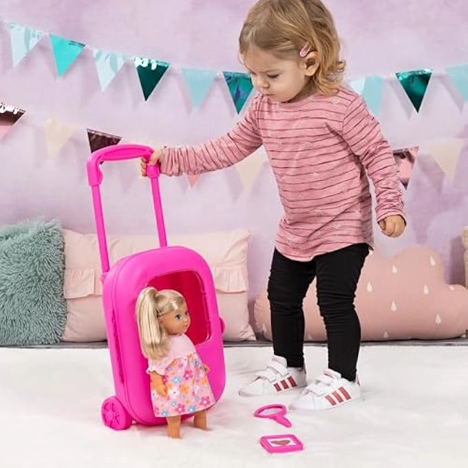 GIRL WITH TROLLEY - 28CM