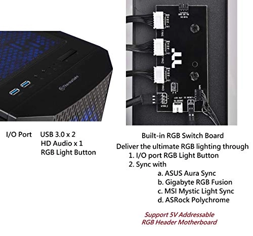 Versa J24 TG ARGB - Side window ATX